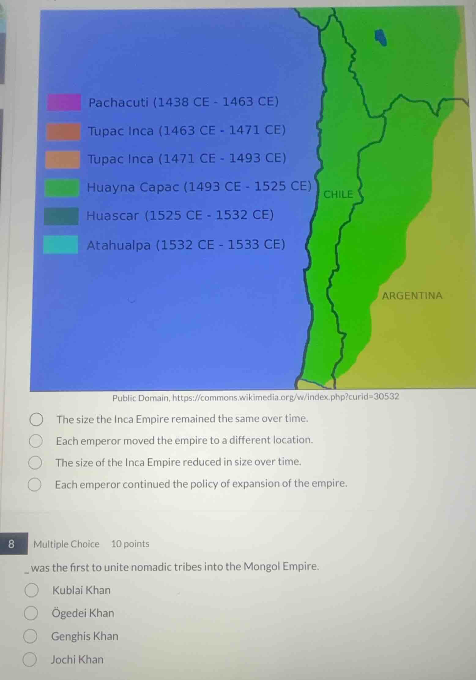 pachacuti (1438 ce - 1463 ce) tupac inca (1463 ce - 1471 ce) tupac inca…