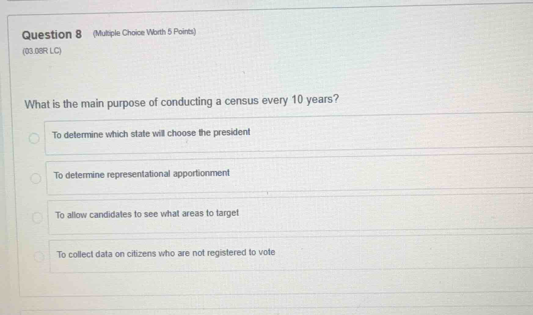 question 8 (multiple choice worth 5 points) (03.08r lc) what is the mai…