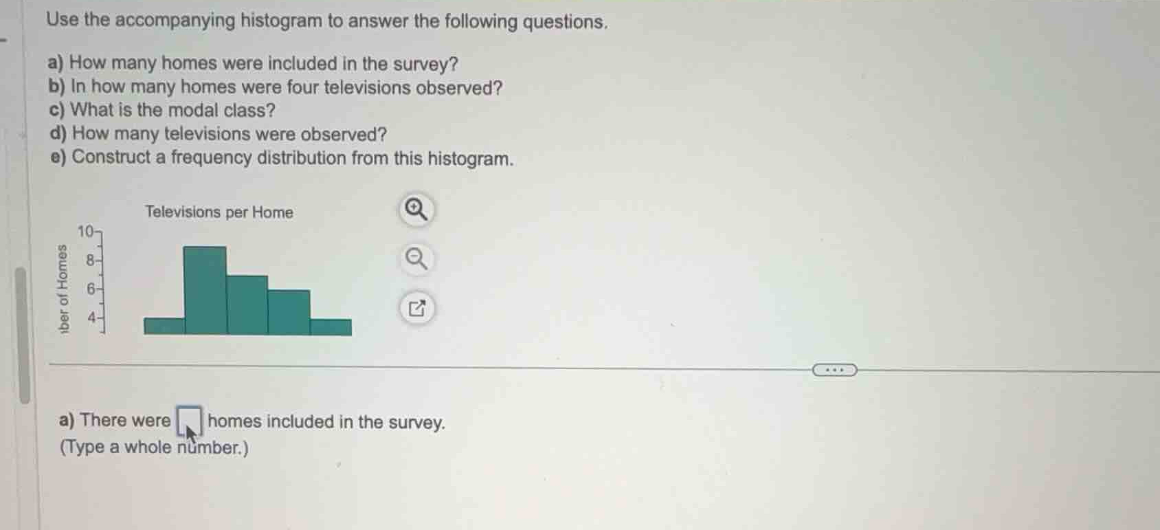 use the accompanying histogram to answer the following questions. a) ho…