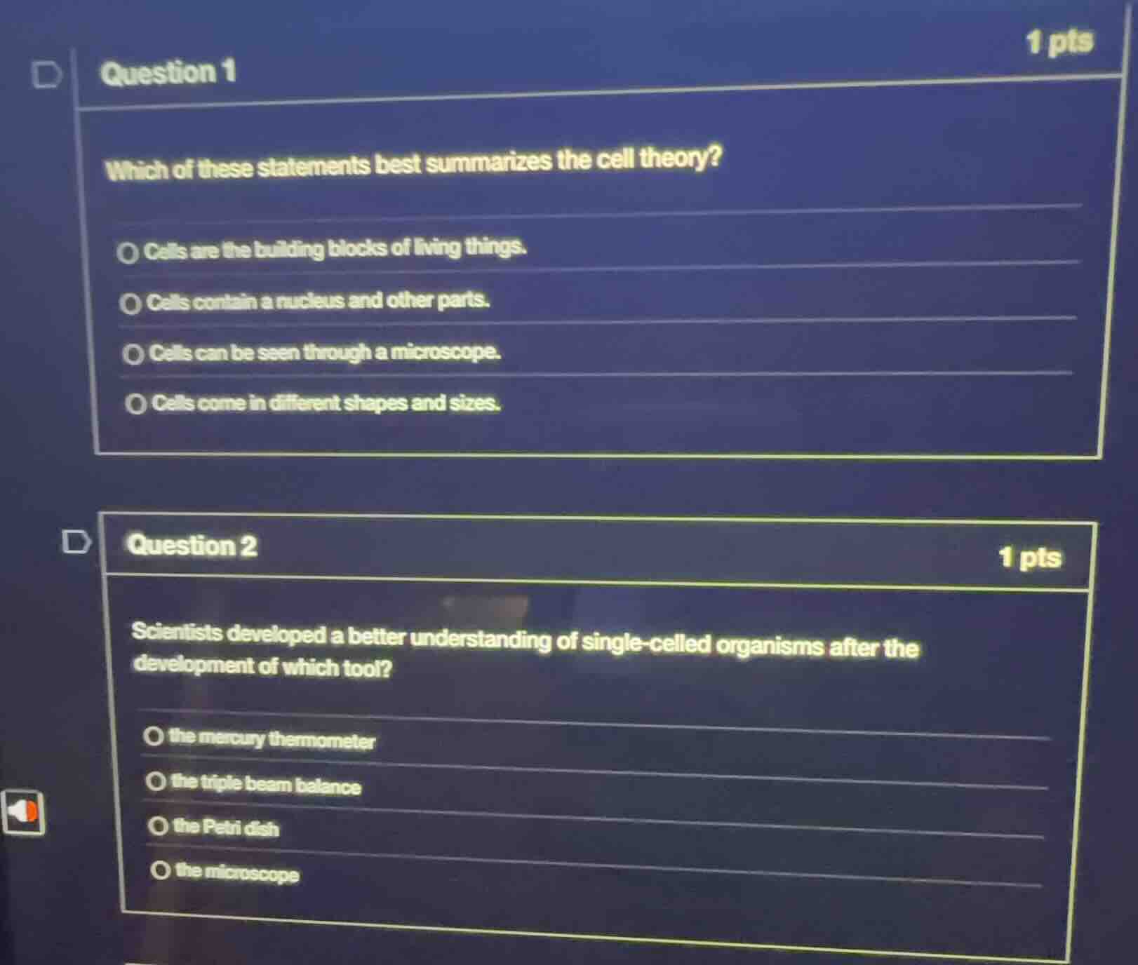 question 1 which of these statements best summarizes the cell theory? -…