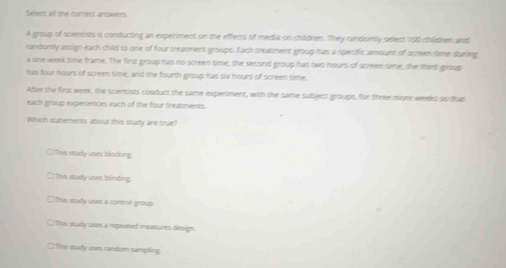 select all the correct answers. a group of scientists is conducting an …