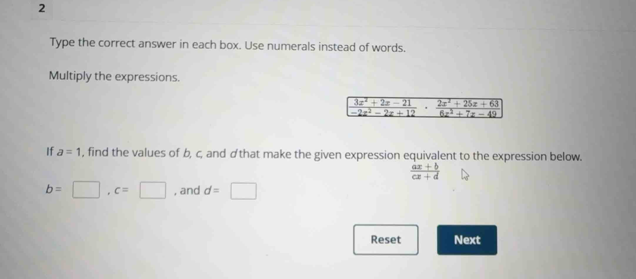 type the correct answer in each box. use numerals instead of words. mul…