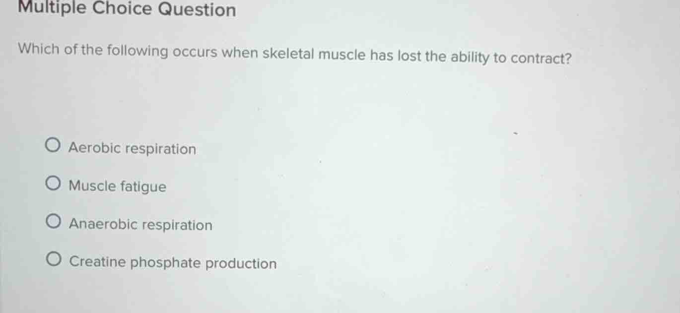 multiple choice question which of the following occurs when skeletal mu…