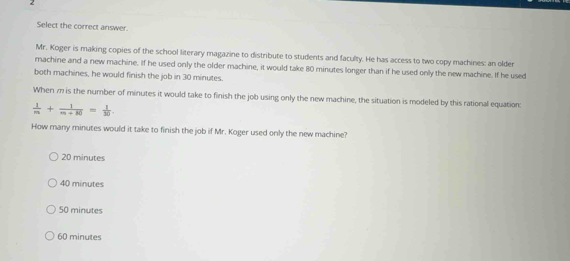 select the correct answer. mr. koger is making copies of the school lit…