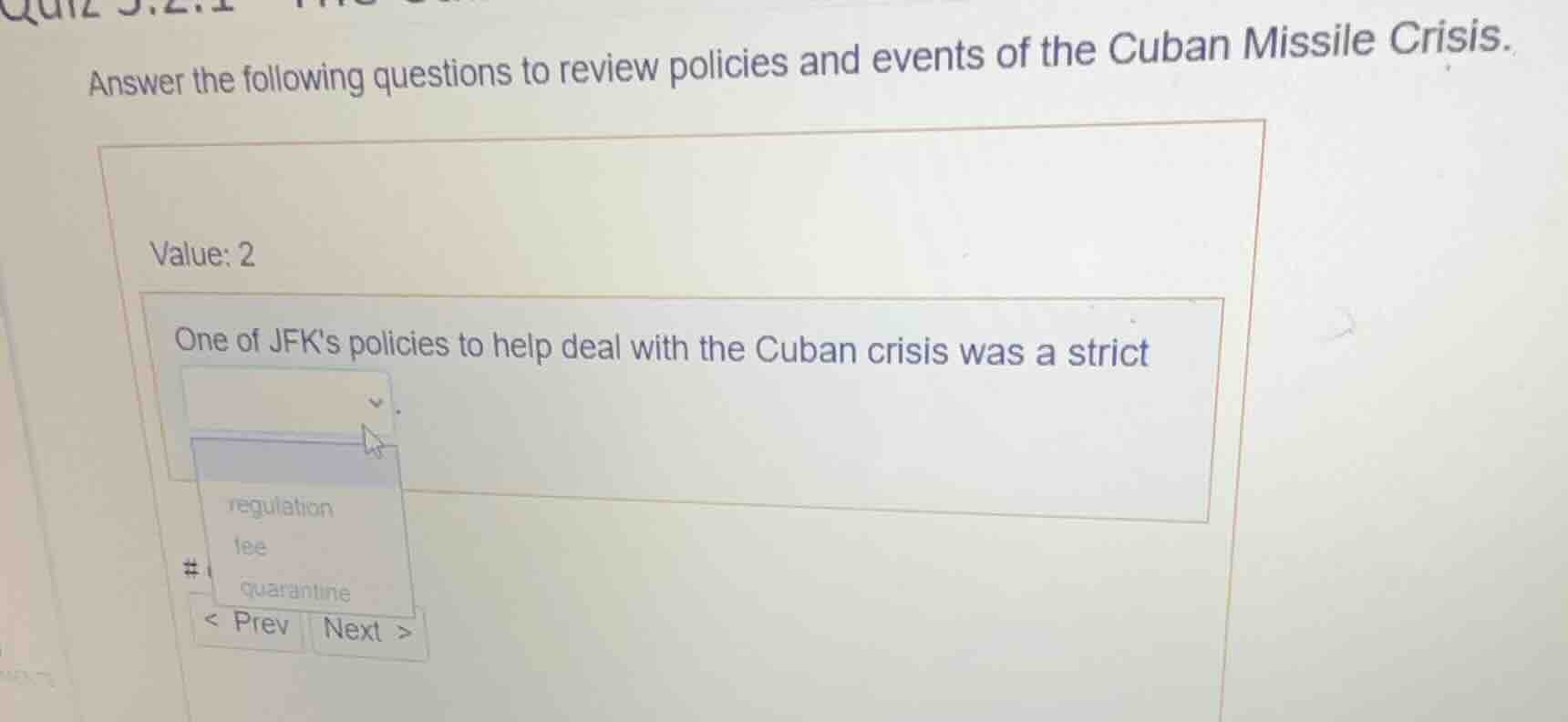 answer the following questions to review policies and events of the cub…