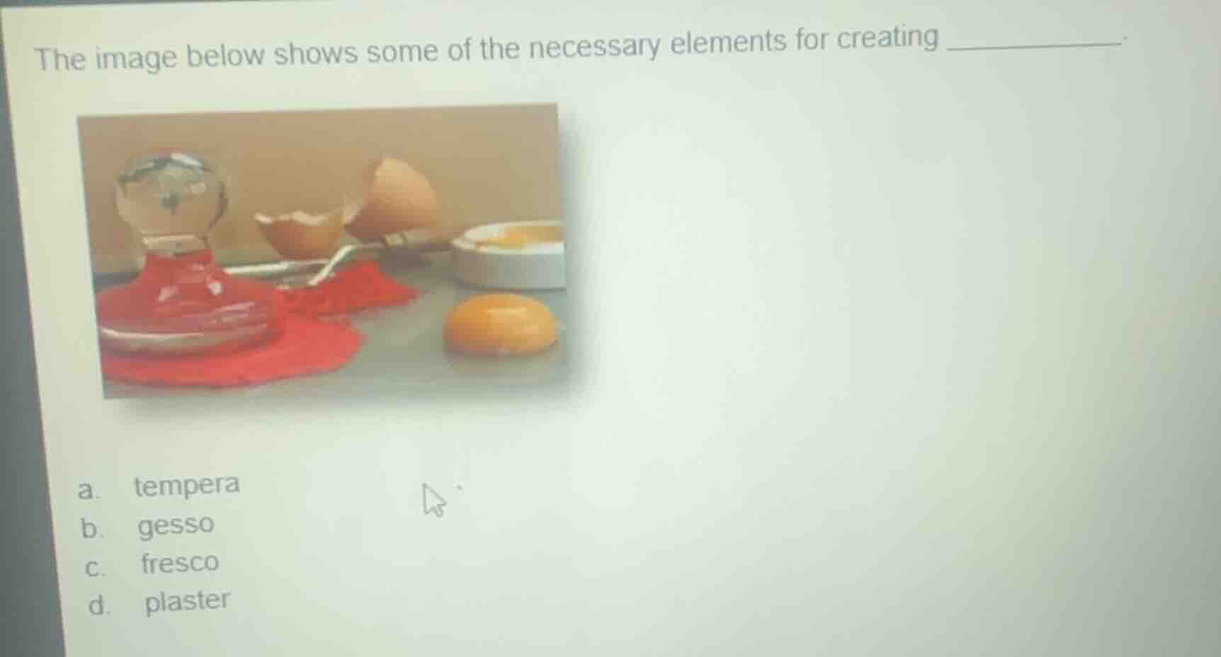 the image below shows some of the necessary elements for creating _____…
