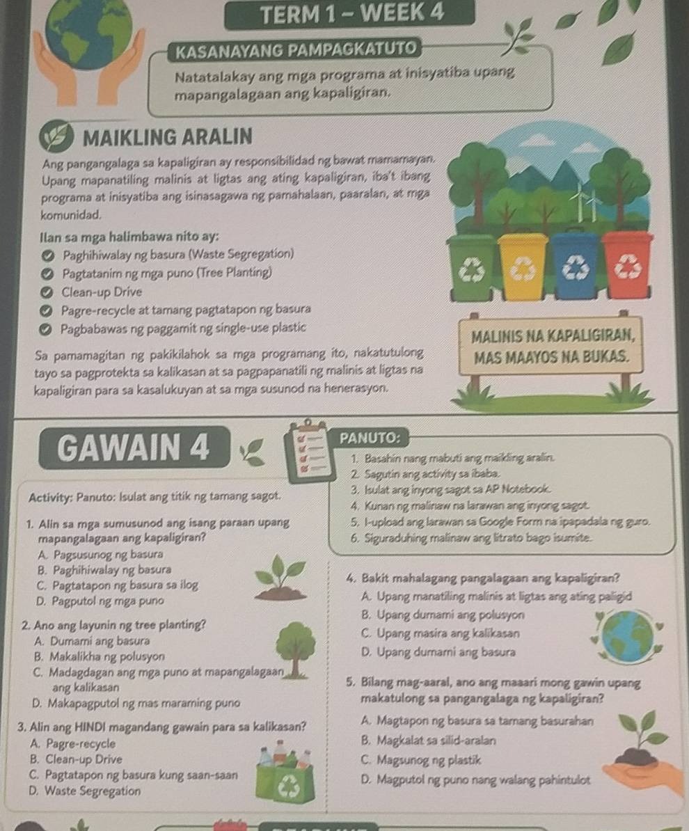 term 1 - week 4 kasanayang pampagkatuto natatalakay ang mga programa at…