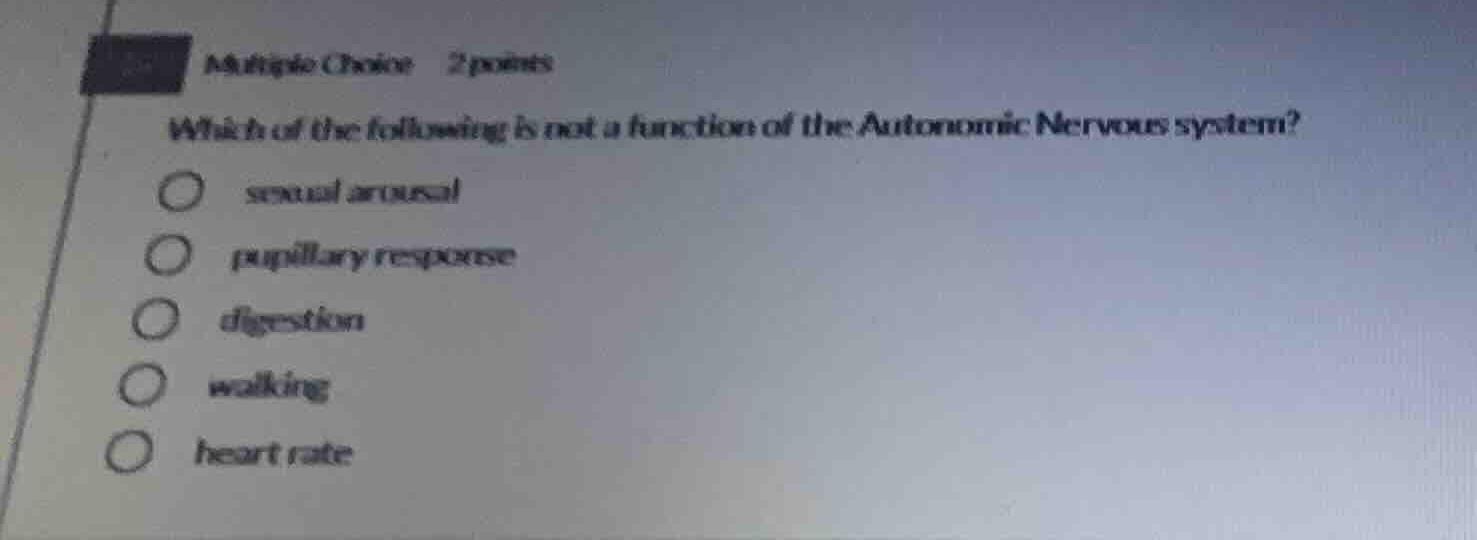 multiple choice 2 points which of the following is not a function of th…