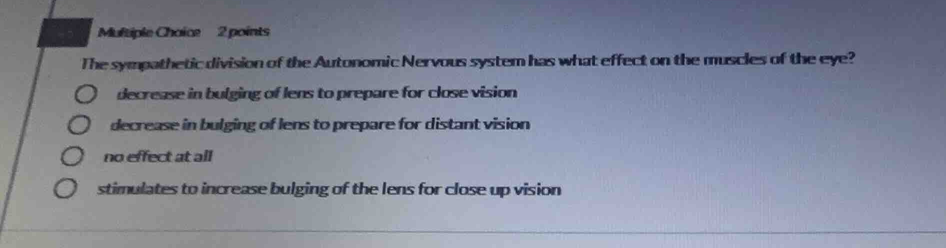 multiple choice 2 points the sympathetic division of the autonomic nerv…