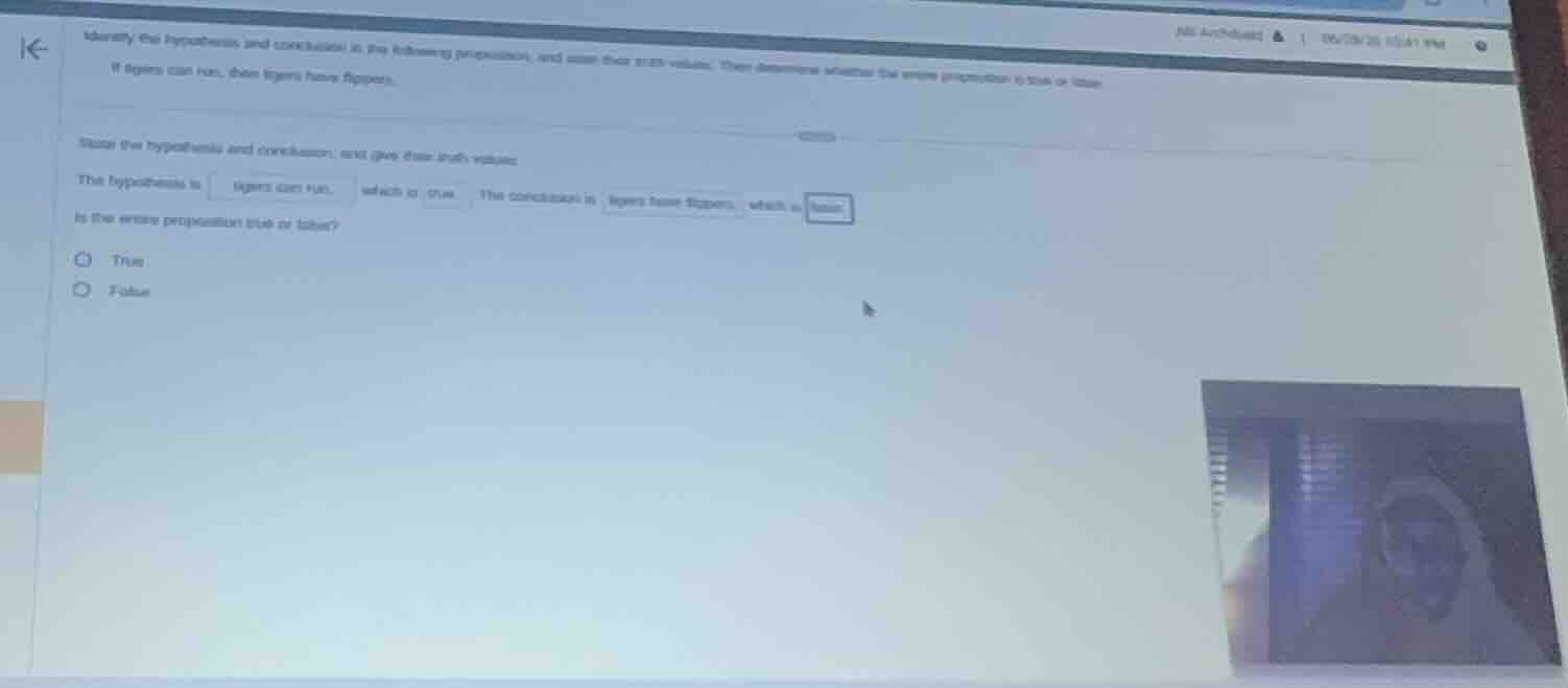 identify the hypothesis and conclusion in the following proposition, an…