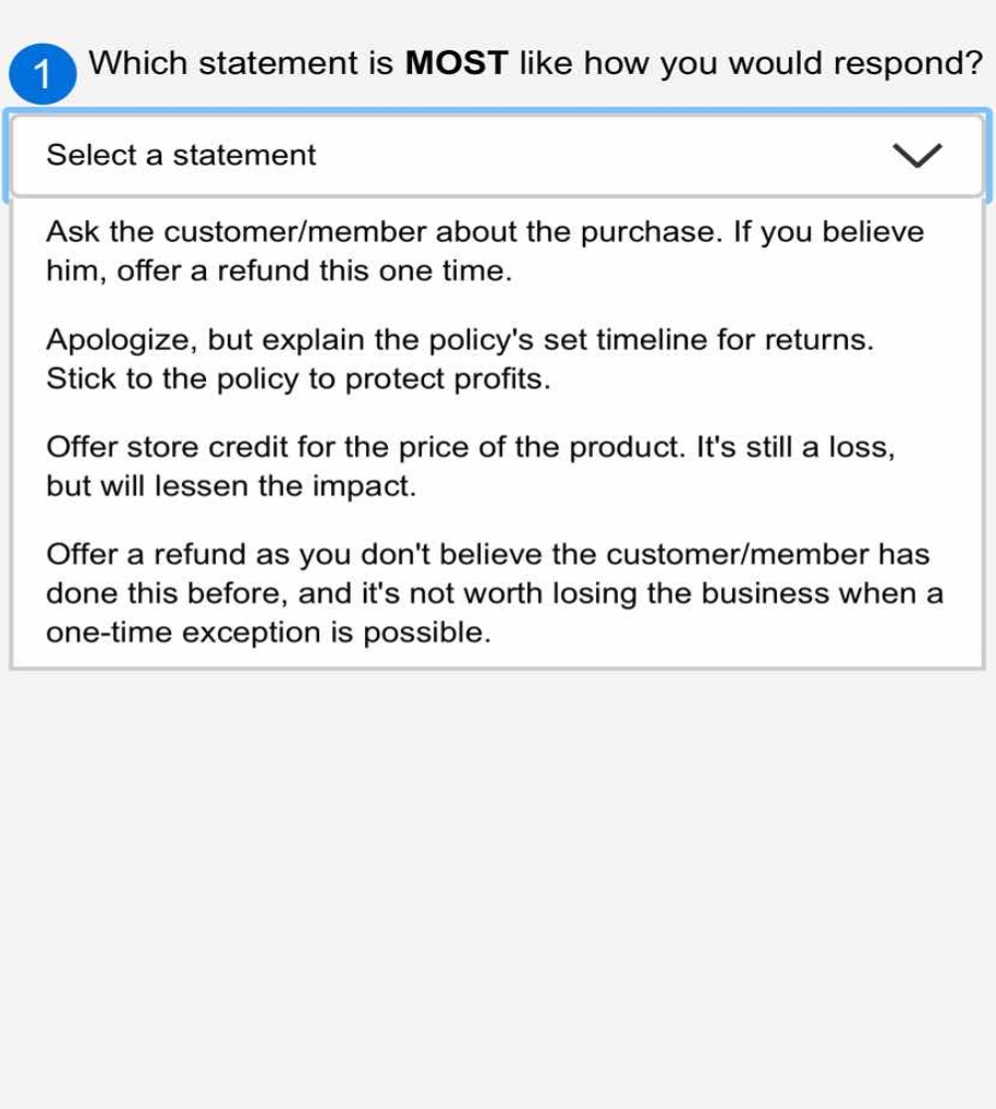 which statement is most like how you would respond? select a statement …