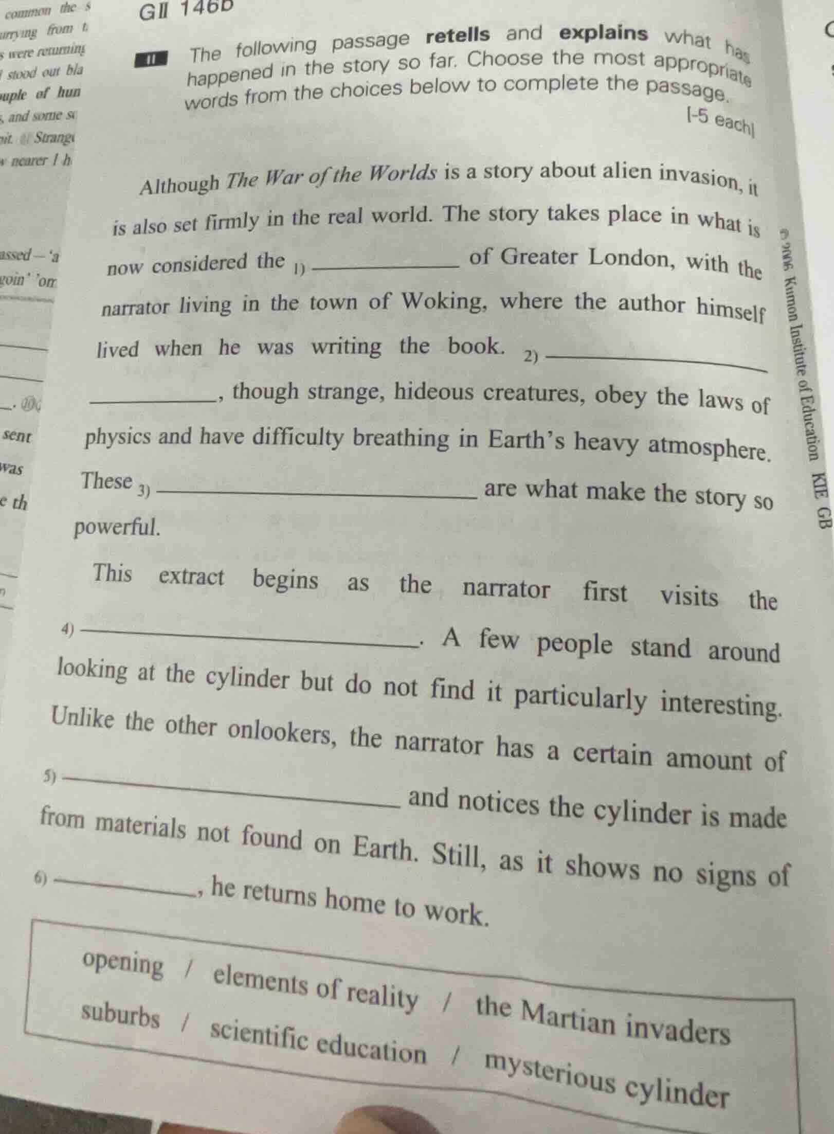 the following passage retells and explains what has happened in the sto…