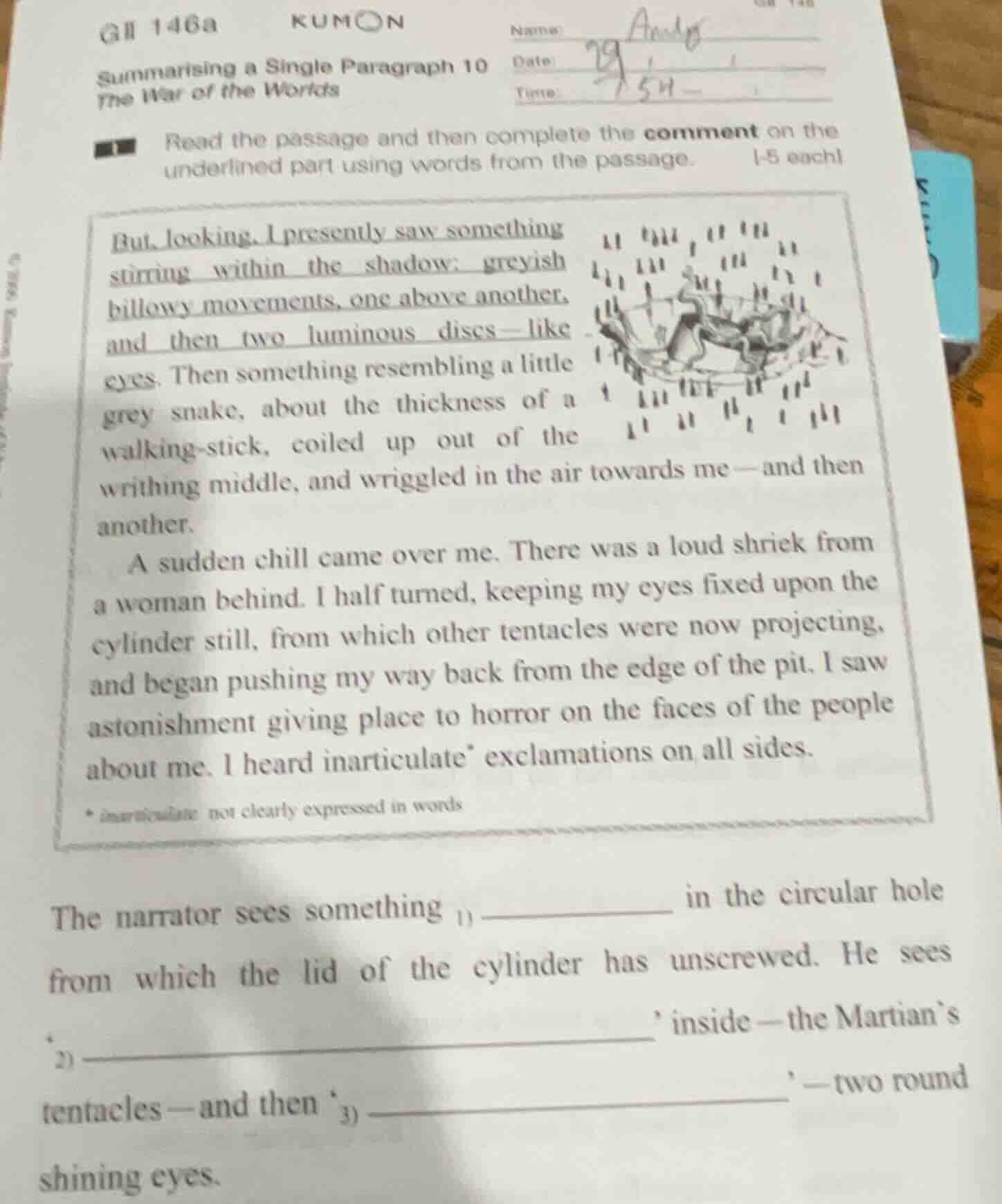 gii 146a kumon summarising a single paragraph 10 the war of the worlds …