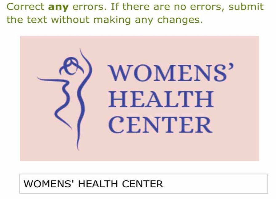correct any errors. if there are no errors, submit the text without mak…