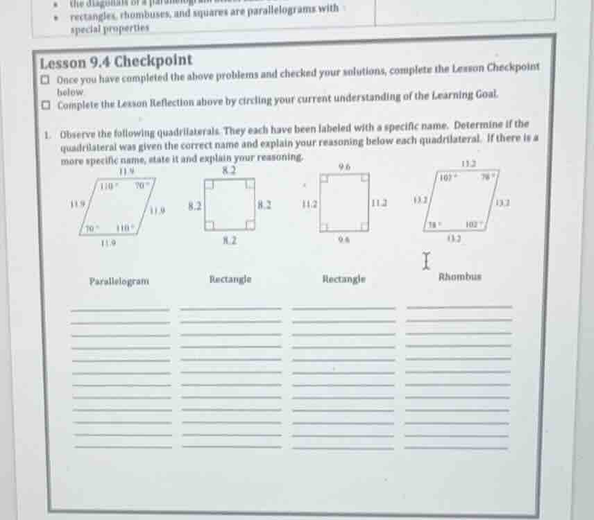 lesson 9.4 checkpoint once you have completed the above problems and ch…
