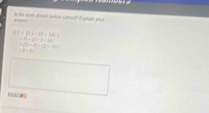 is the work shown below correct? explain your answer. \\((11 + 2i) - (3…