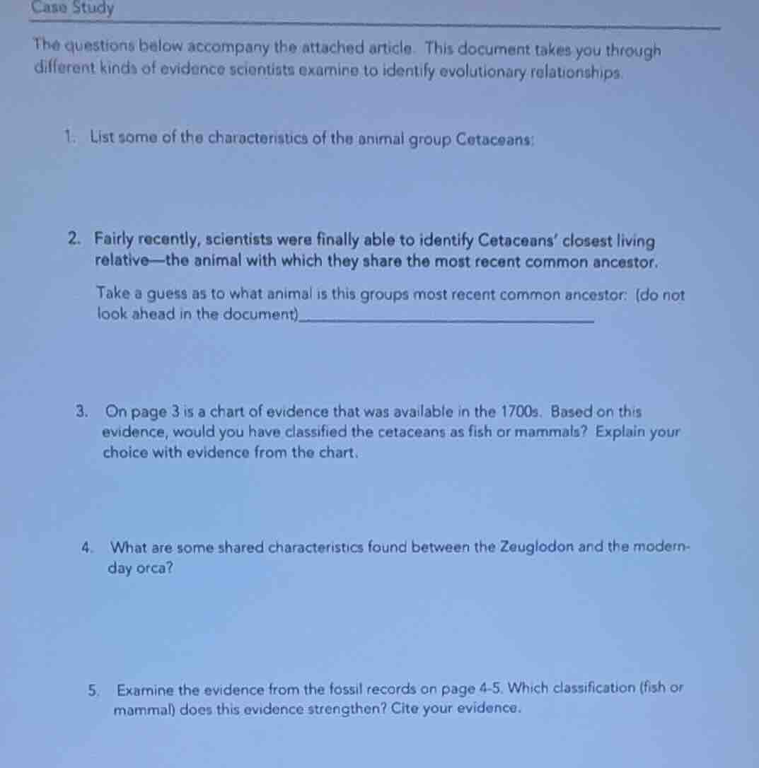case study the questions below accompany the attached article. this doc…