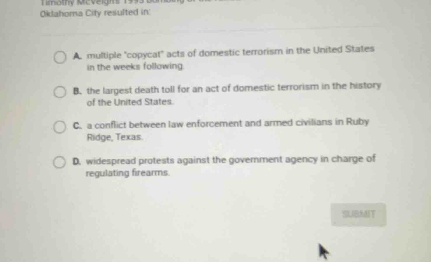timothy mcveighs 1995 bombing of the federal building in oklahoma city …