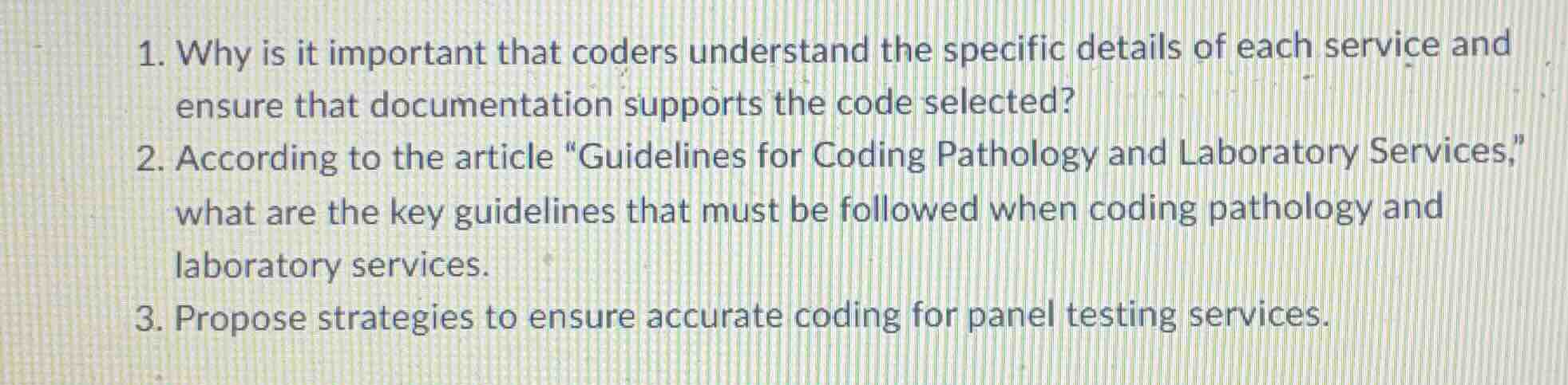 1. why is it important that coders understand the specific details of e…