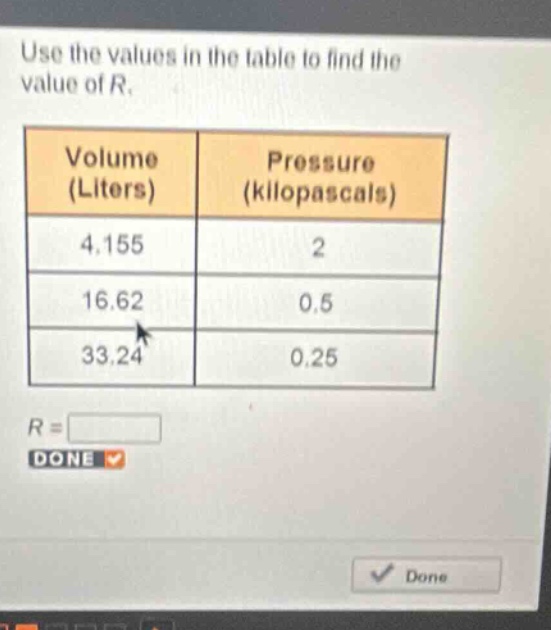 use the values in the table to find the value of \\(r\\). \\begin{tabul…
