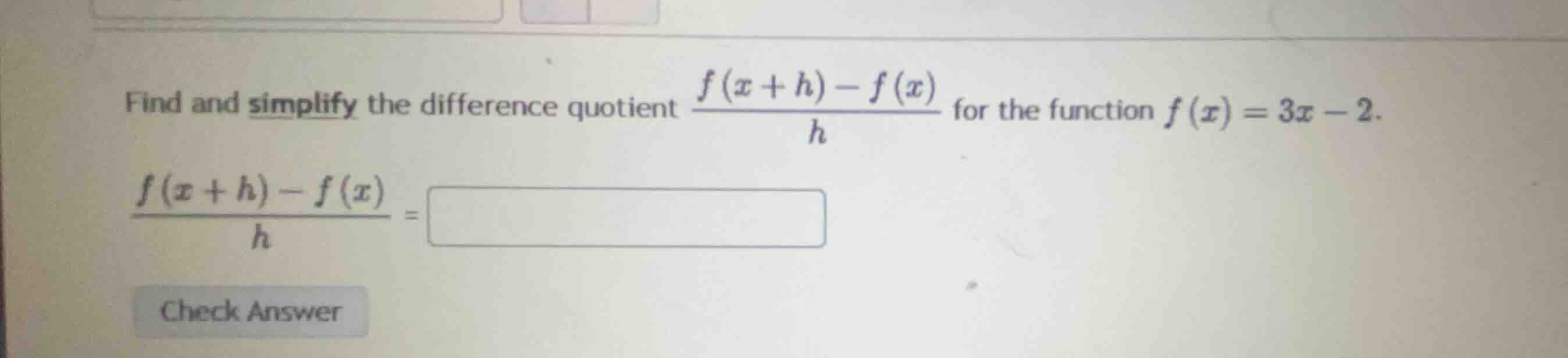 find and simplify the difference quotient \\(\\frac{f(x + h) - f(x)}{h}…