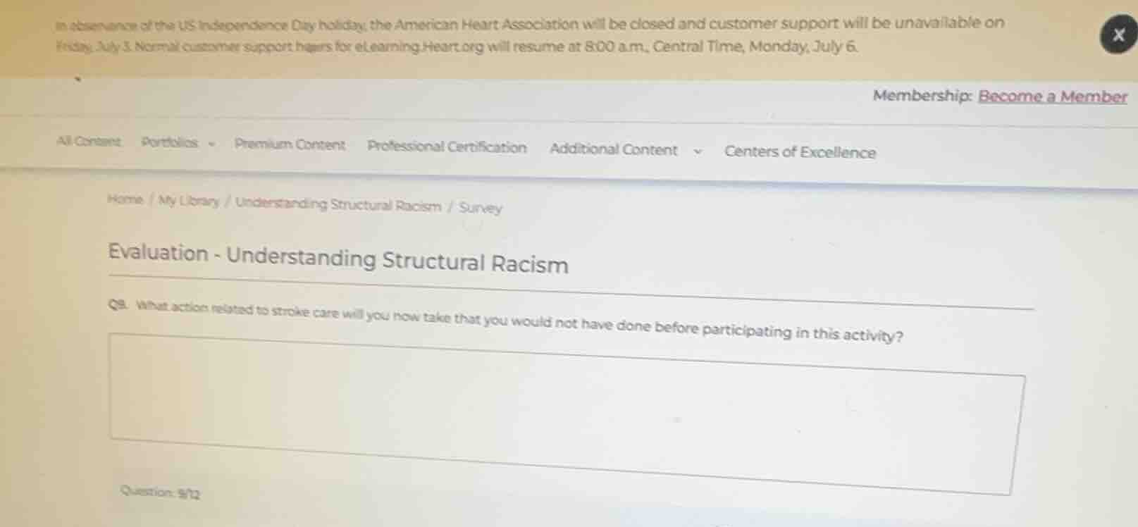 evaluation - understanding structural racism q9. what action related to…