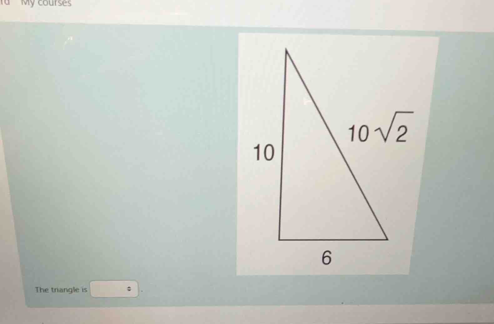 the triangle is dropdown.