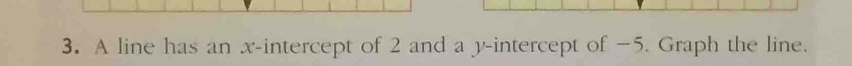 3. a line has an \\(x\\)-intercept of 2 and a \\(y\\)-intercept of \\(-…