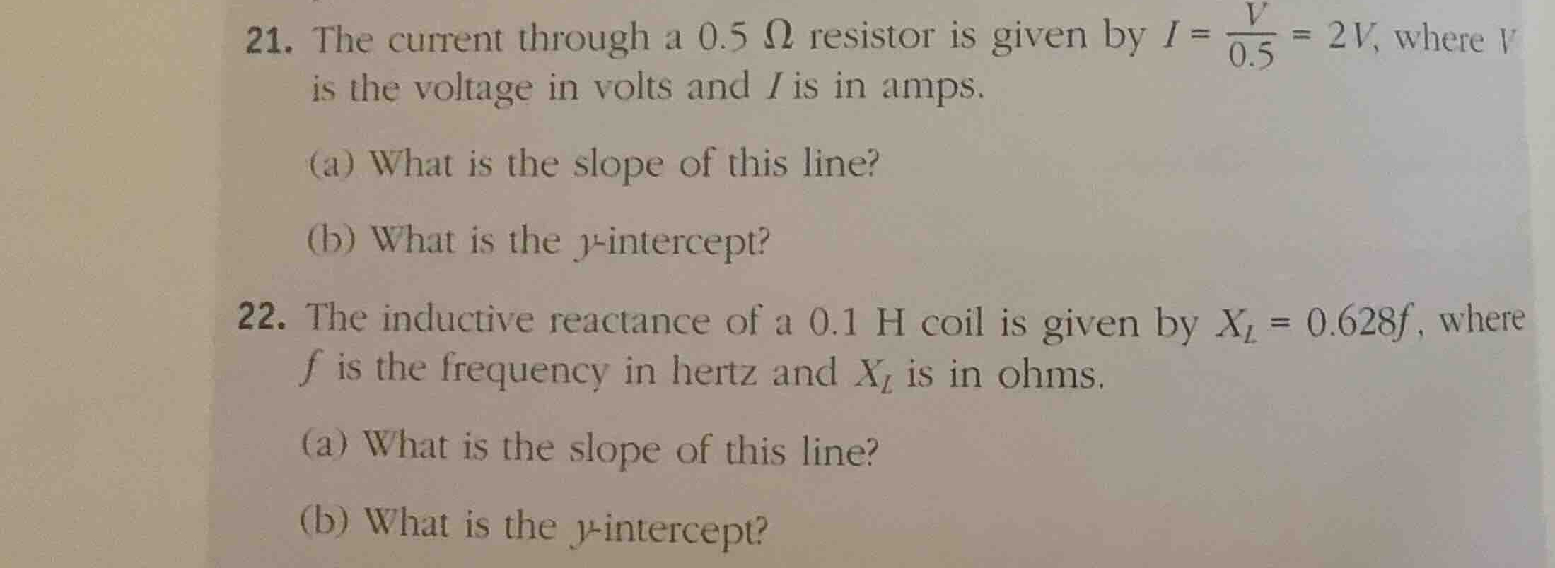 21. the current through a (0.5 omega) resistor is given by (i = \\frac{…
