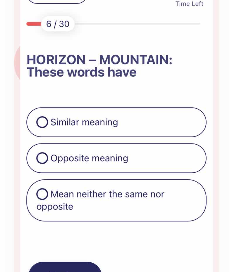 horizon - mountain: these words have similar meaning opposite meaning m…
