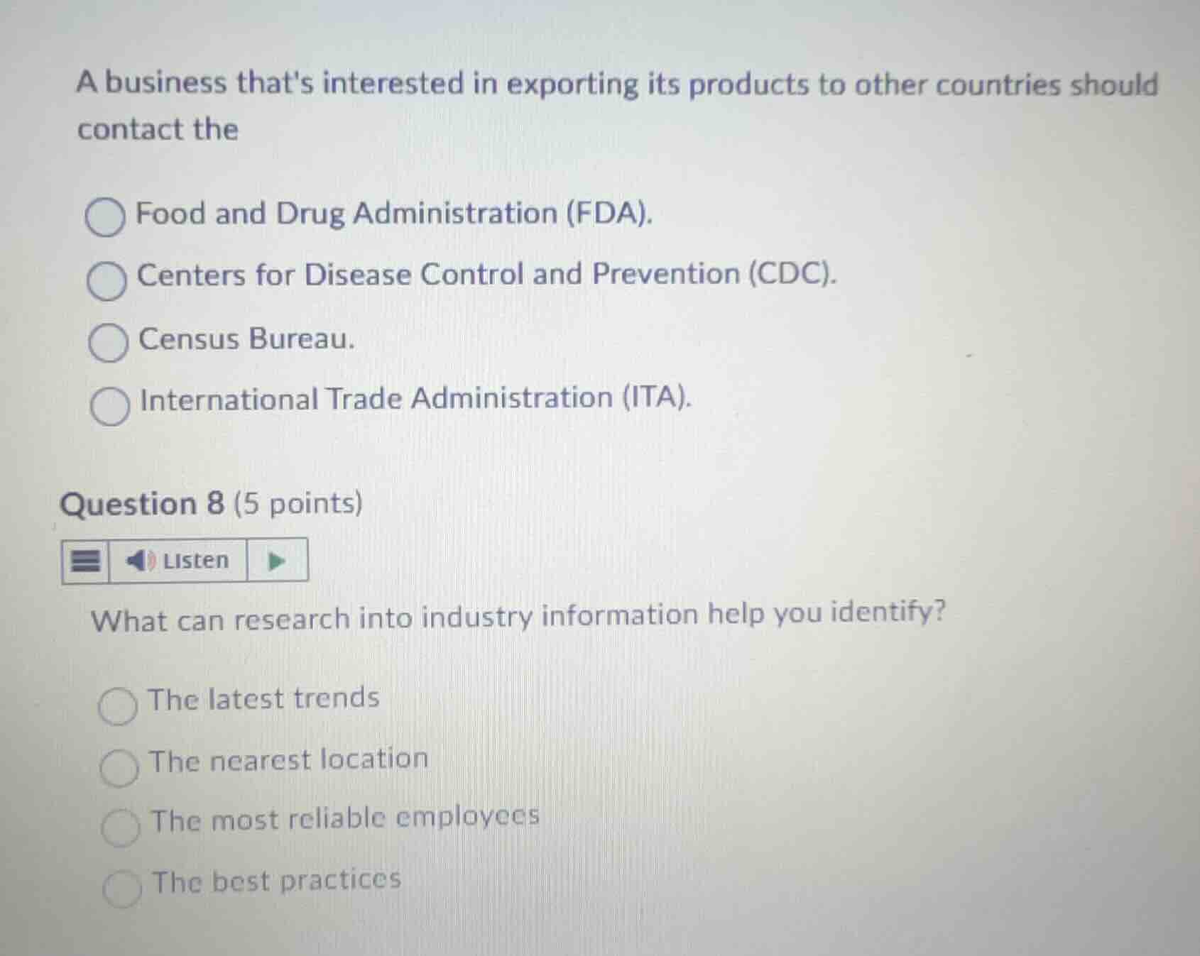 a business thats interested in exporting its products to other countrie…