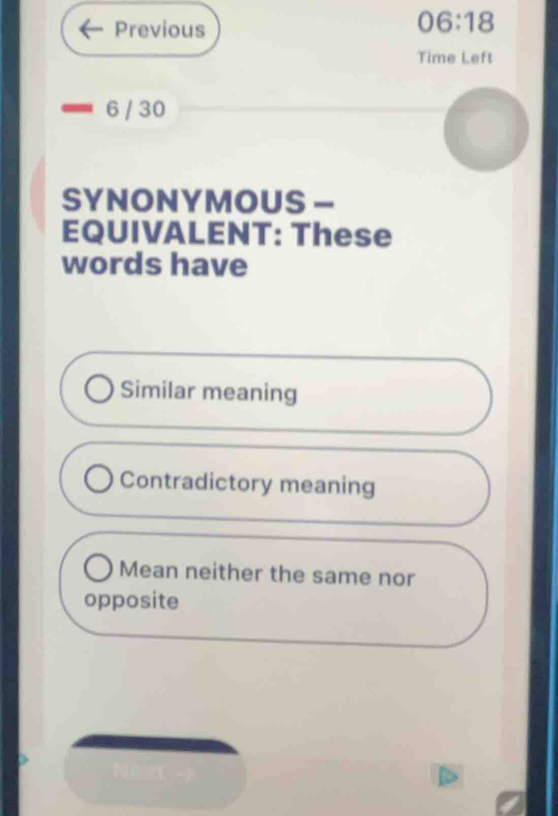 synonymous - equivalent: these words have similar meaning contradictory…