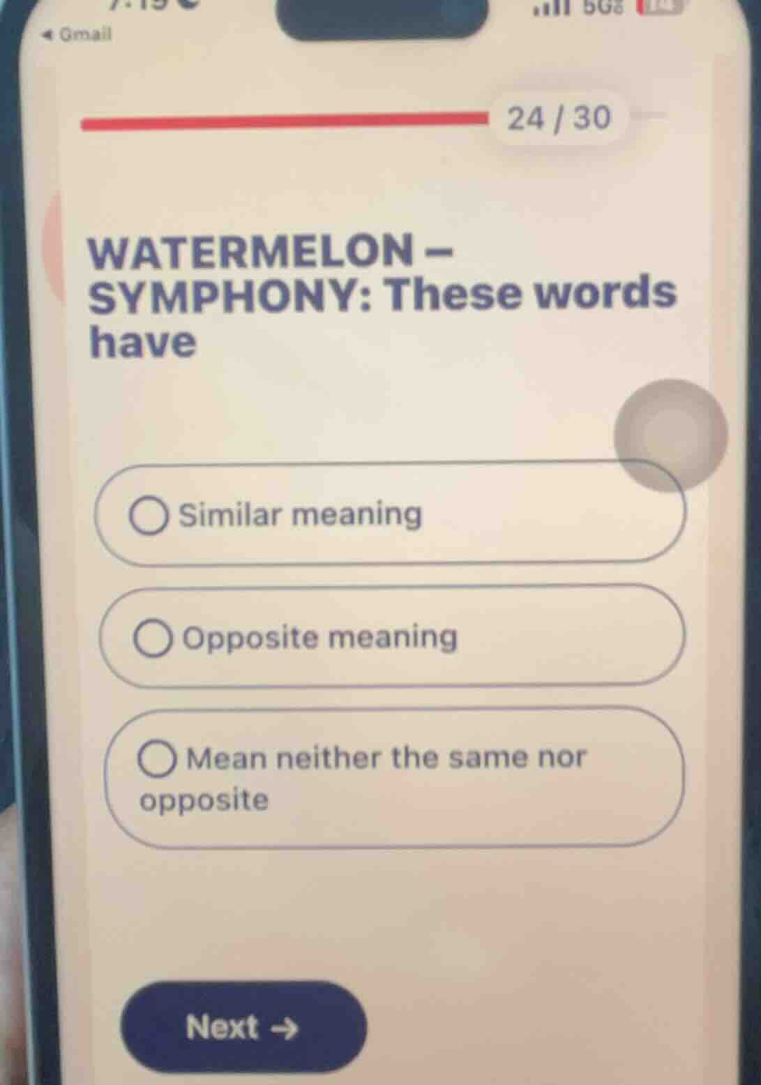 watermelon - symphony: these words have similar meaning opposite meanin…