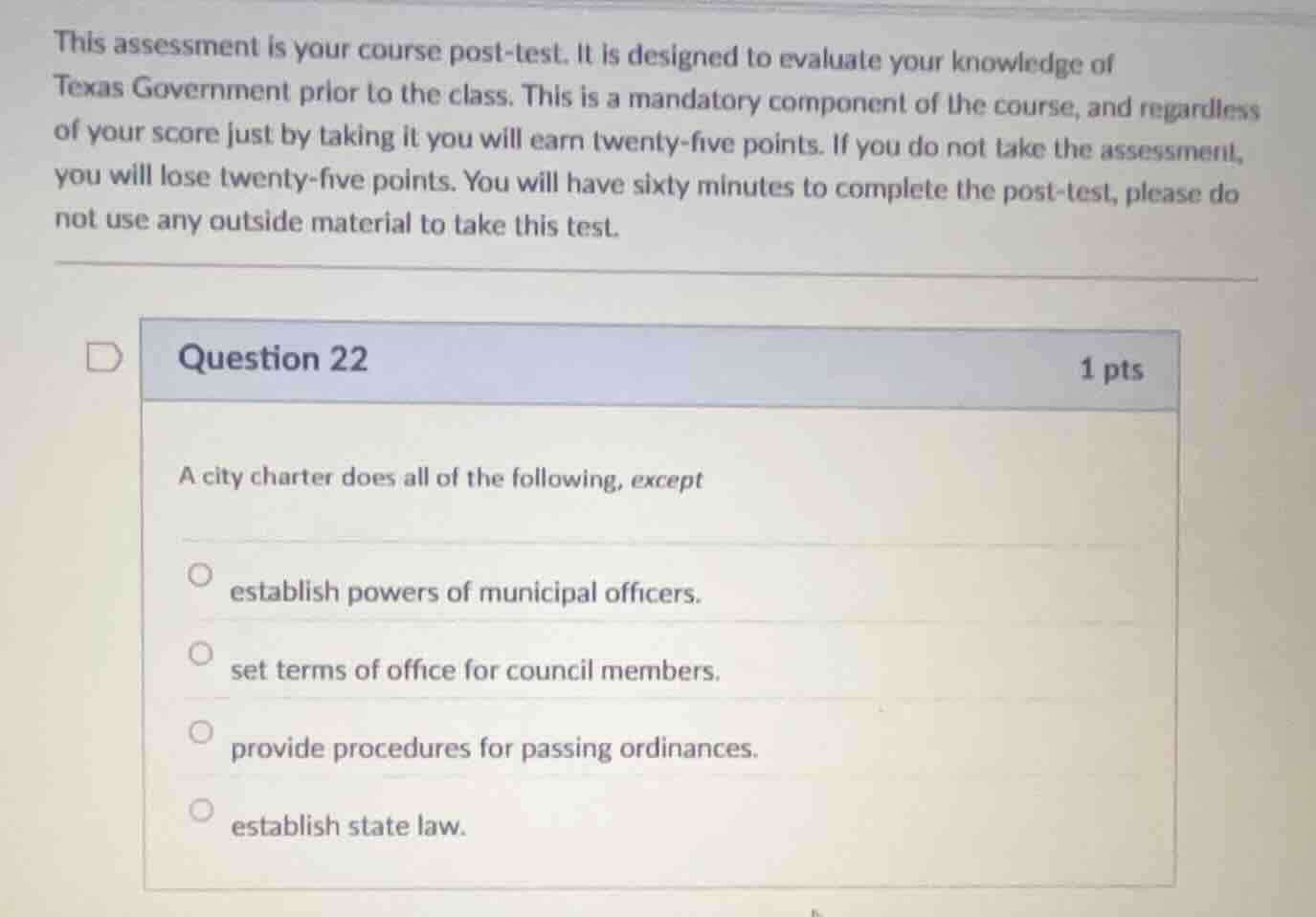 this assessment is your course post-test. it is designed to evaluate yo…