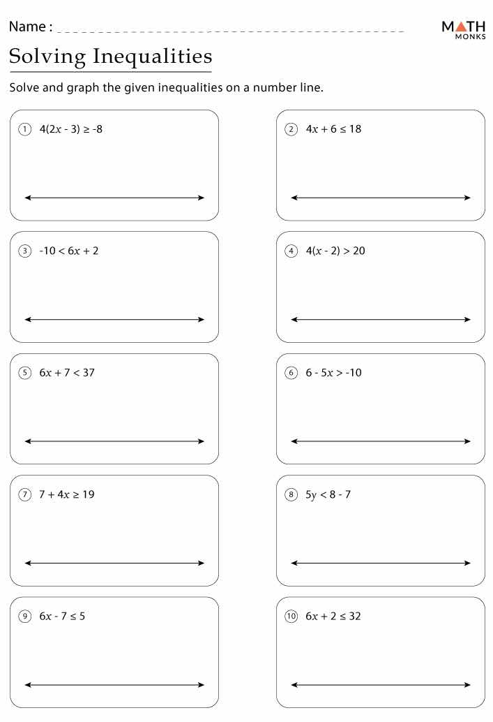 name: solving inequalities solve and graph the given inequalities on a …