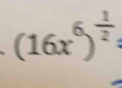 \\(16x^6)^{\\frac{1}{2}}\\