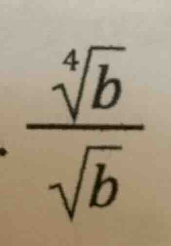 \\frac{\\sqrt4{b}}{\\sqrt{b}}