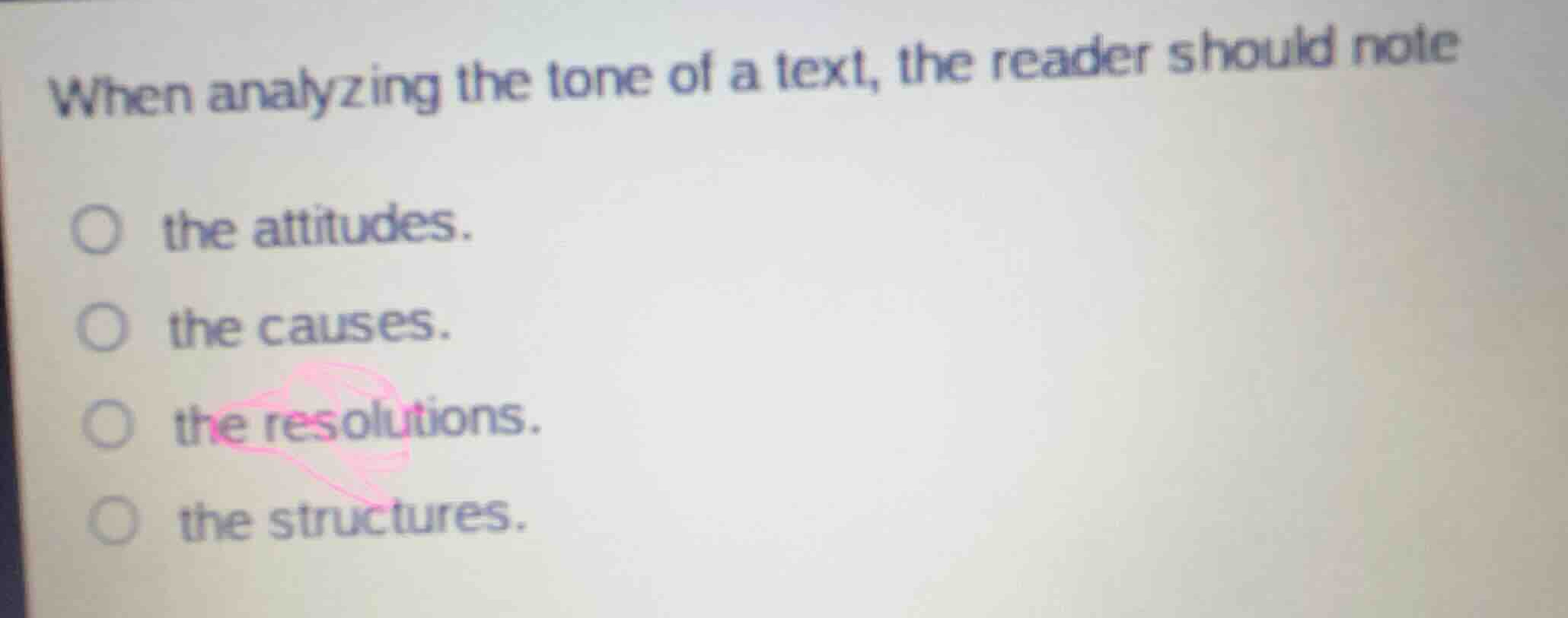 when analyzing the tone of a text, the reader should note the attitudes…