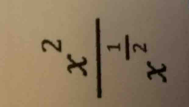 \\x^2 \\mid x^{\\frac{1}{2}}\\