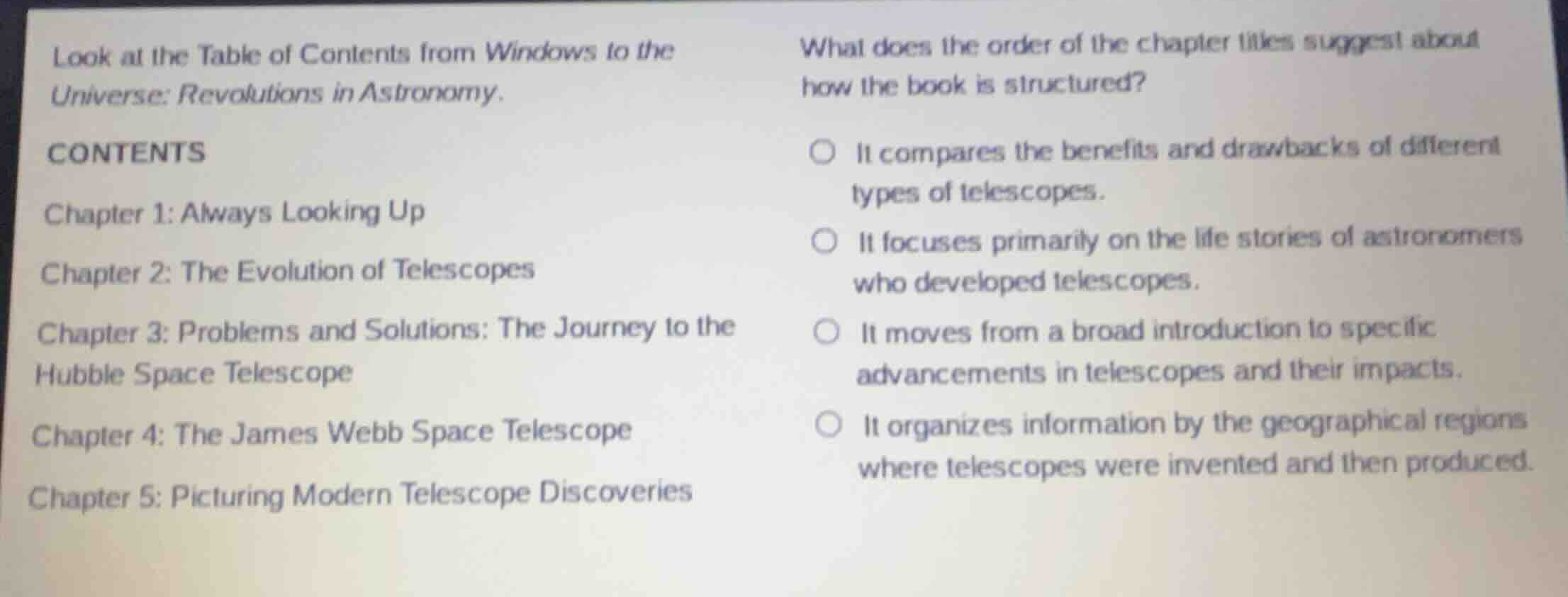 look at the table of contents from windows to the universe: revolutions…