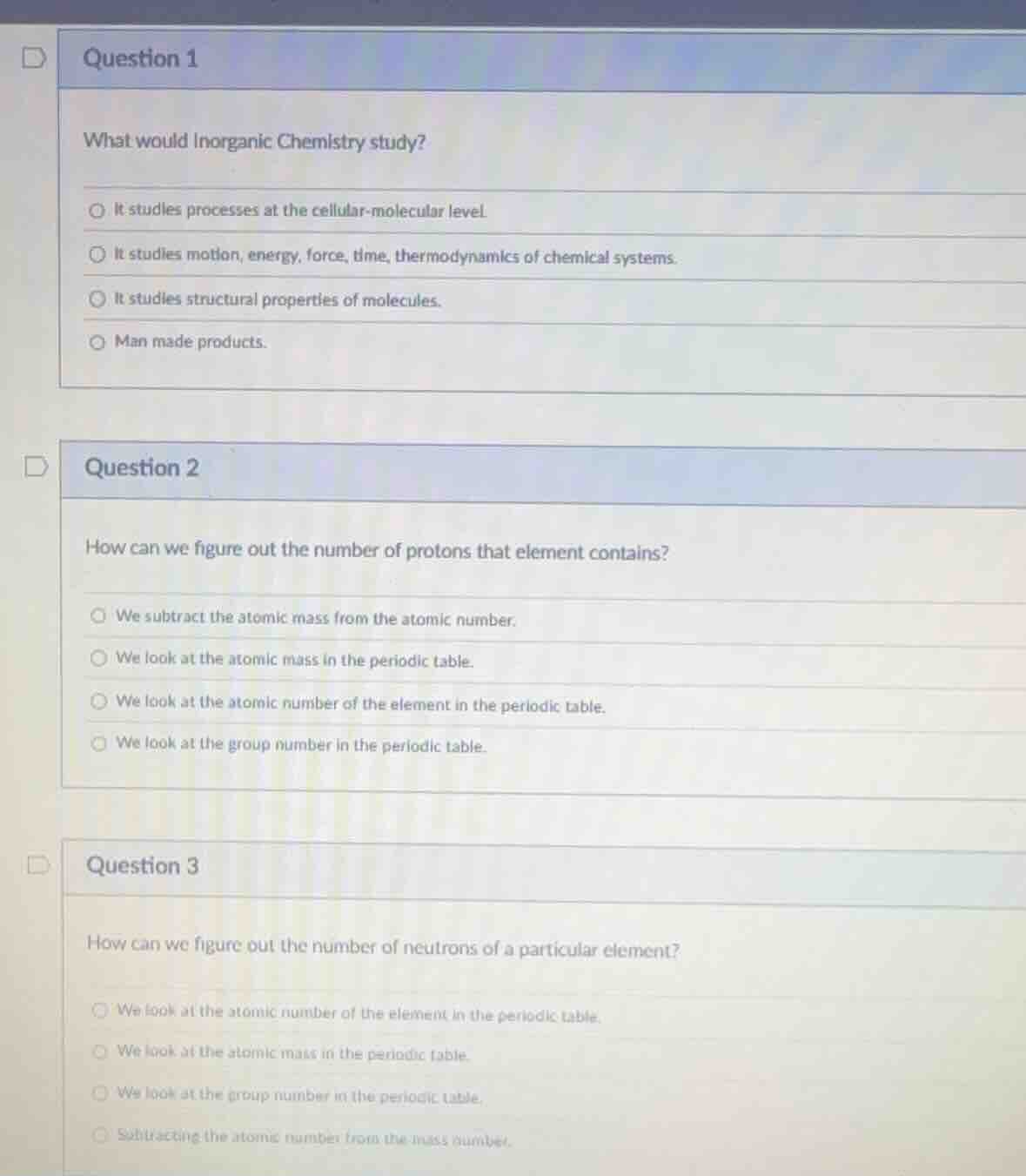 question 1 what would inorganic chemistry study? it studies processes a…