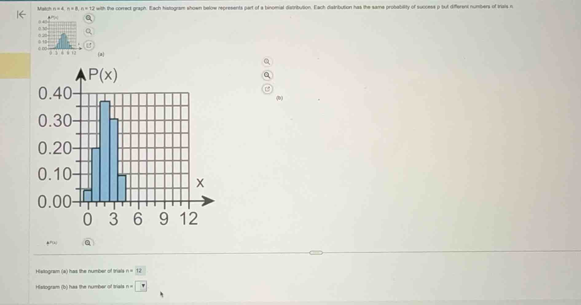 match \\(n = 4\\), \\(n = 8\\), \\(n = 12\\) with the correct graph. ea…