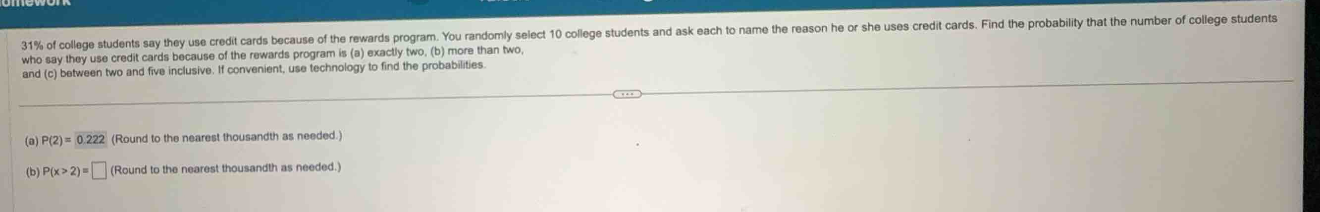 31% of college students say they use credit cards because of the reward…