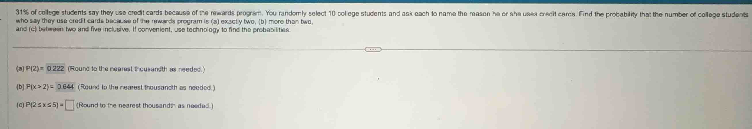 31% of college students say they use credit cards because of the reward…