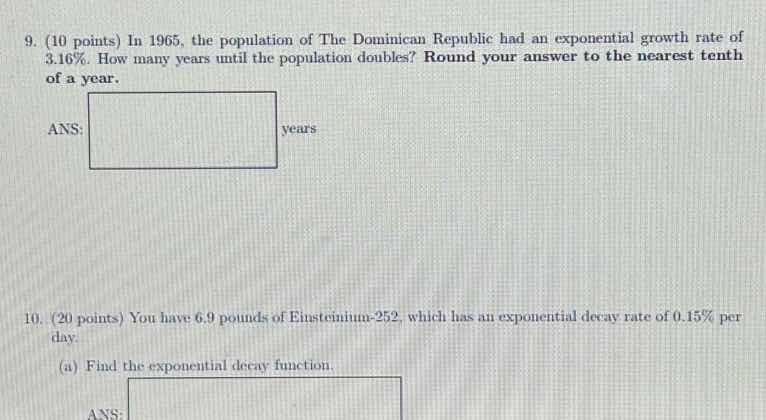 9. (10 points) in 1965, the population of the dominican republic had an…