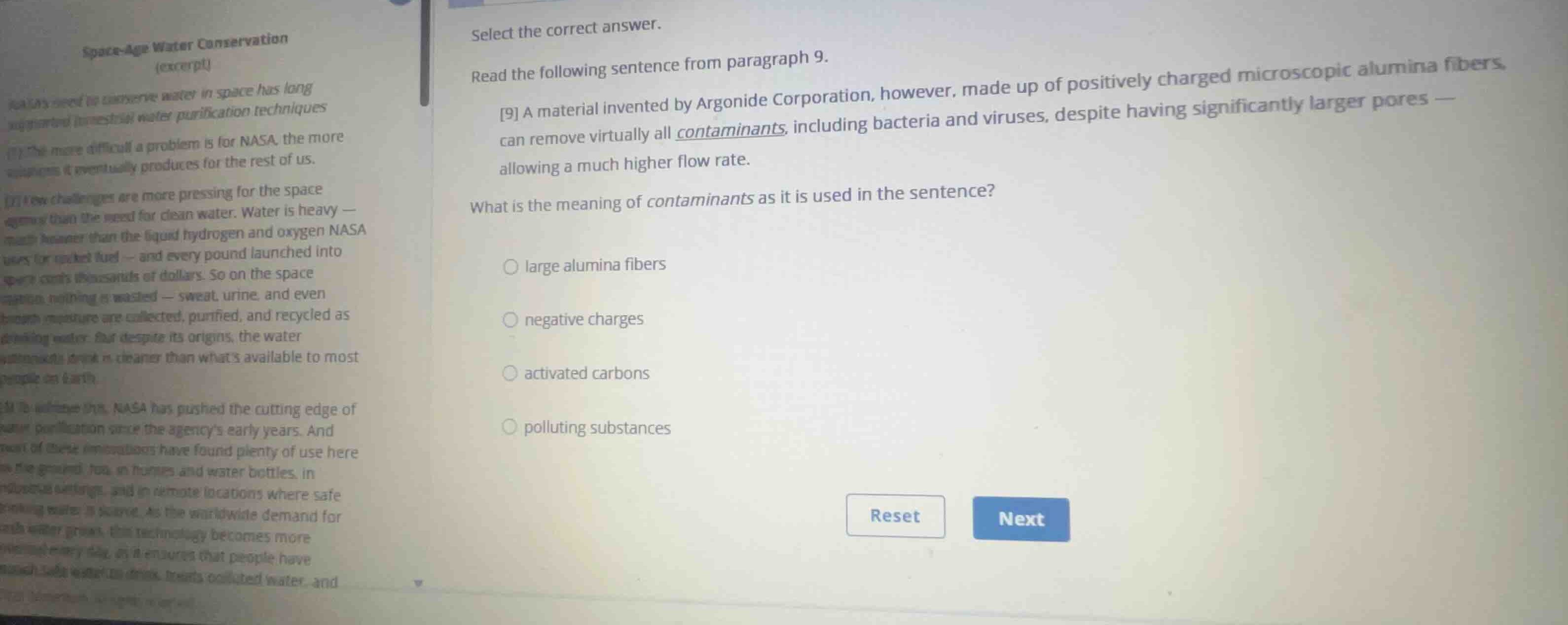 select the correct answer. read the following sentence from paragraph 9…