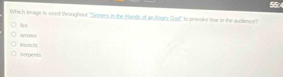 which image is used throughout \sinners in the hands of an angry god\ t…