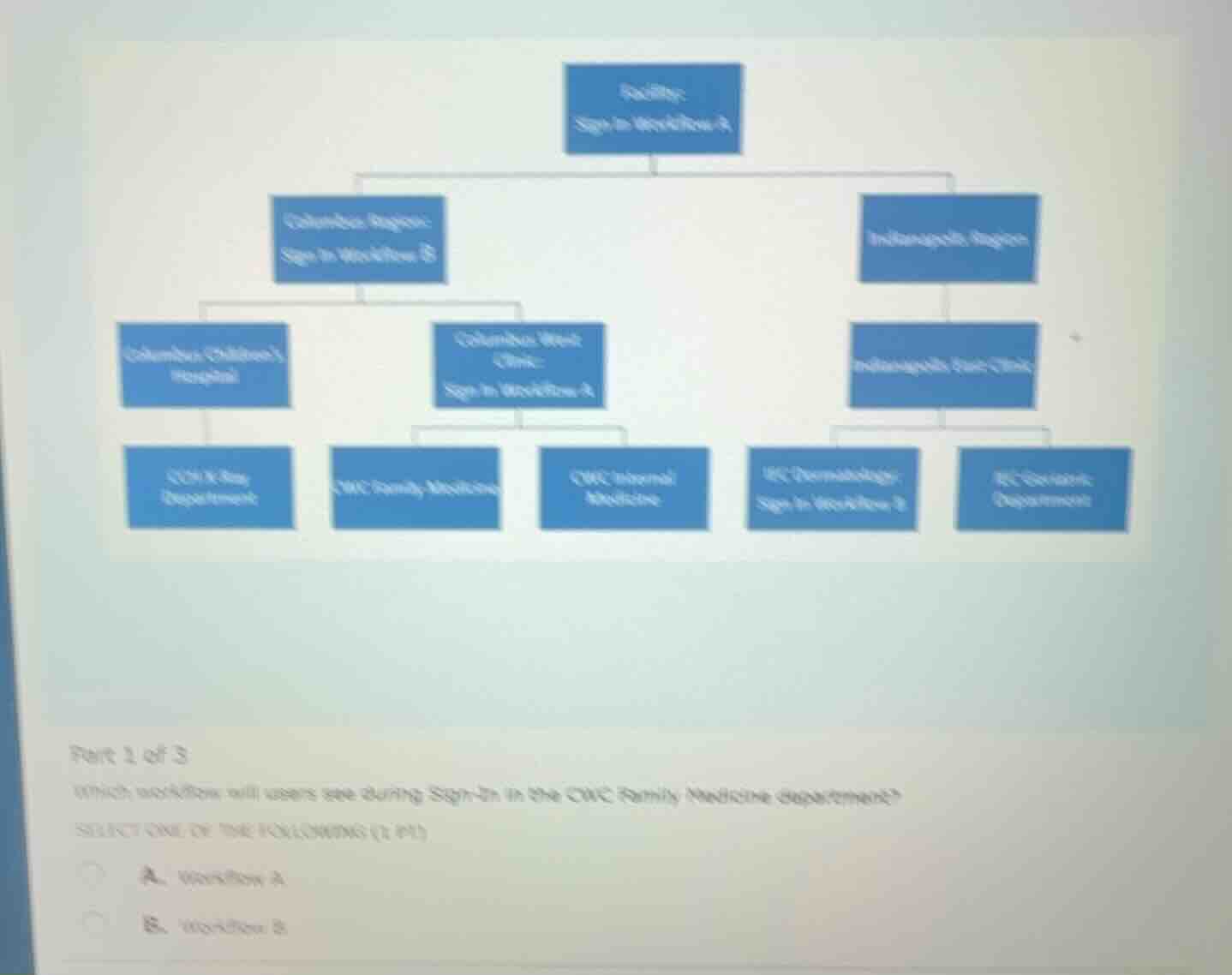 part 1 of 3 which workflow will users see during sign-in in the cwc fam…