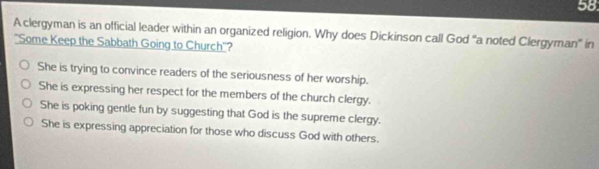 a clergyman is an official leader within an organized religion. why doe…
