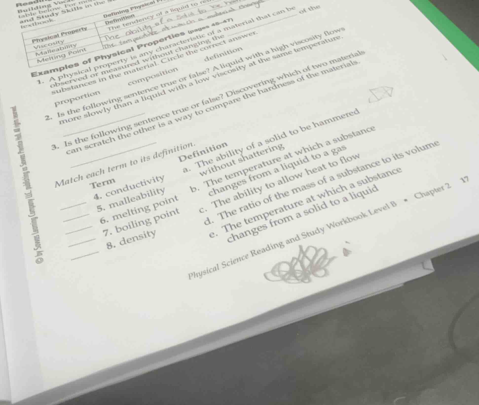 examples of physical properties (pages 45-47) 1. a physical property is…